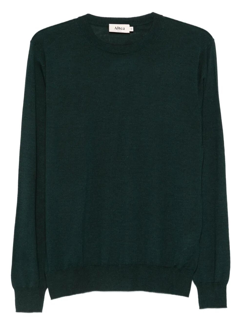 Altea Long Sleeve Crew-neck Sweater In Green