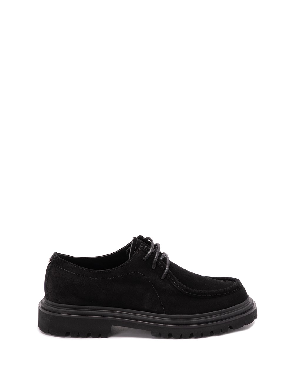 Dolce & Gabbana Polished Derby Shoes In Calf Leather In Black