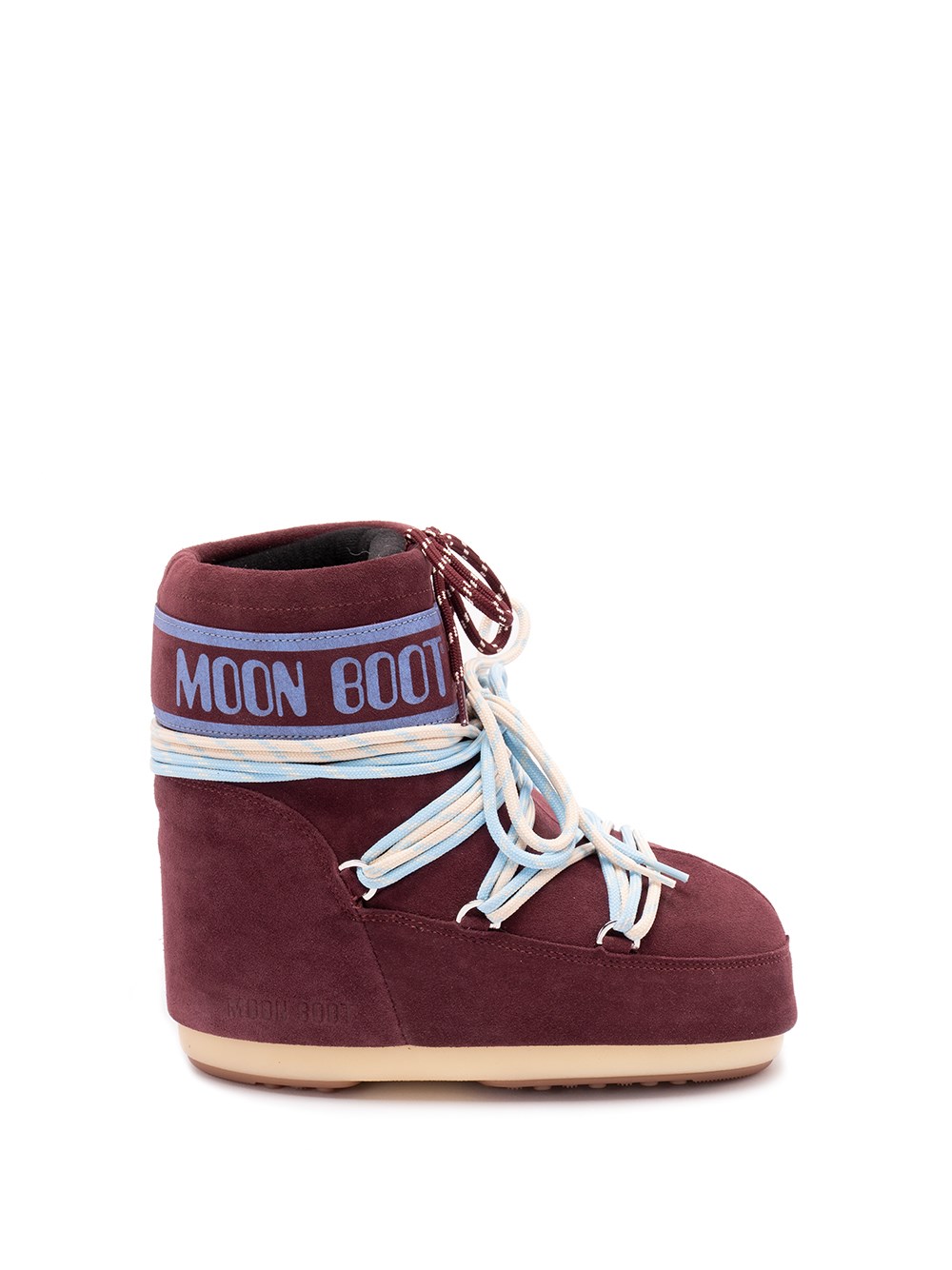 Moon Boot `icon Low Suede Laces` Boots In Red