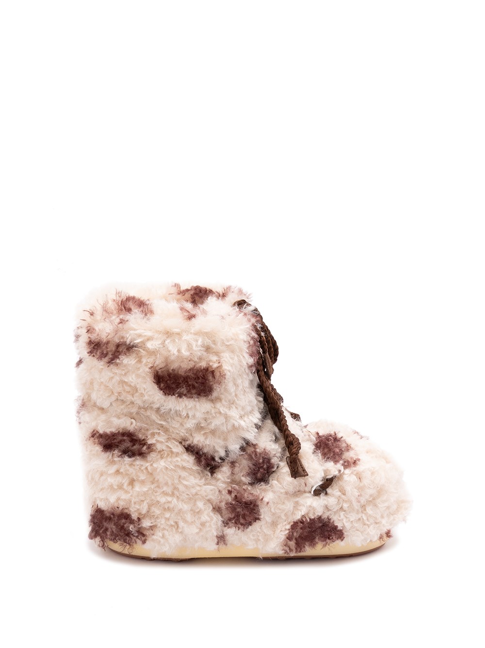 Moon Boot `icon Low Curly` Boots In Brown