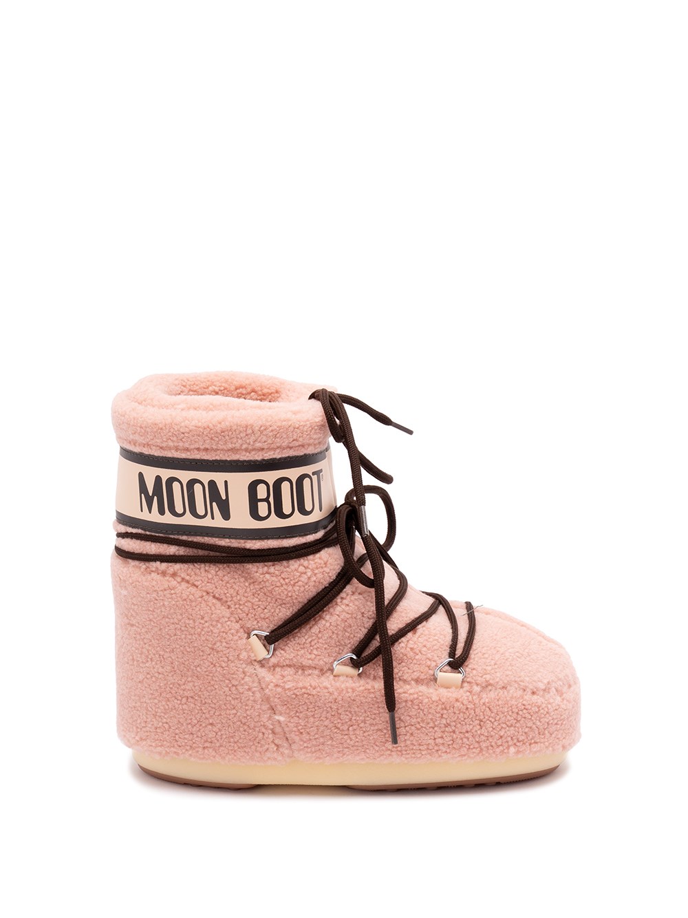 Moon Boot `icon Low Fleece` Boots In Pink