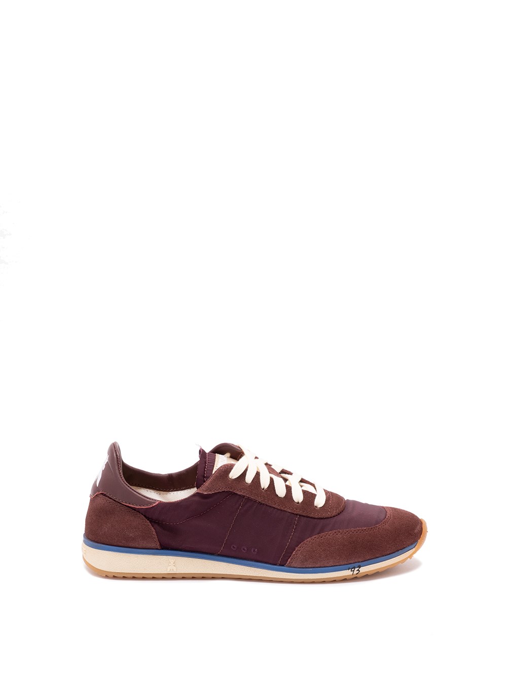 Patrizia Pepe Suede-panels Low-top Sneakers In Brown