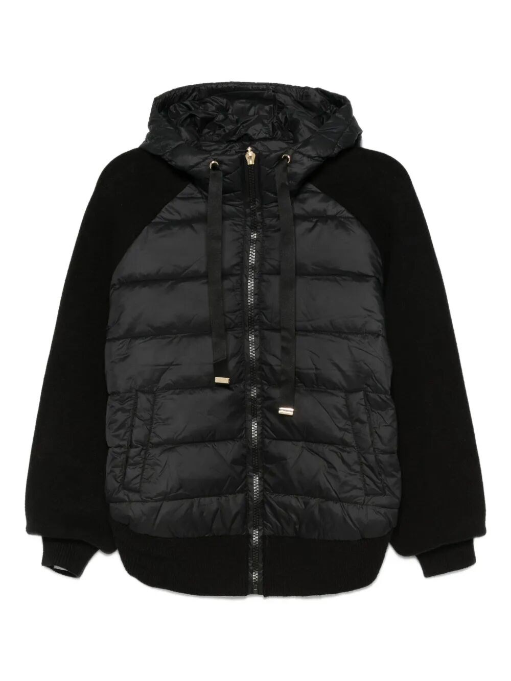 Twinset Twin-set Quilted Polyamide Jacket In Black