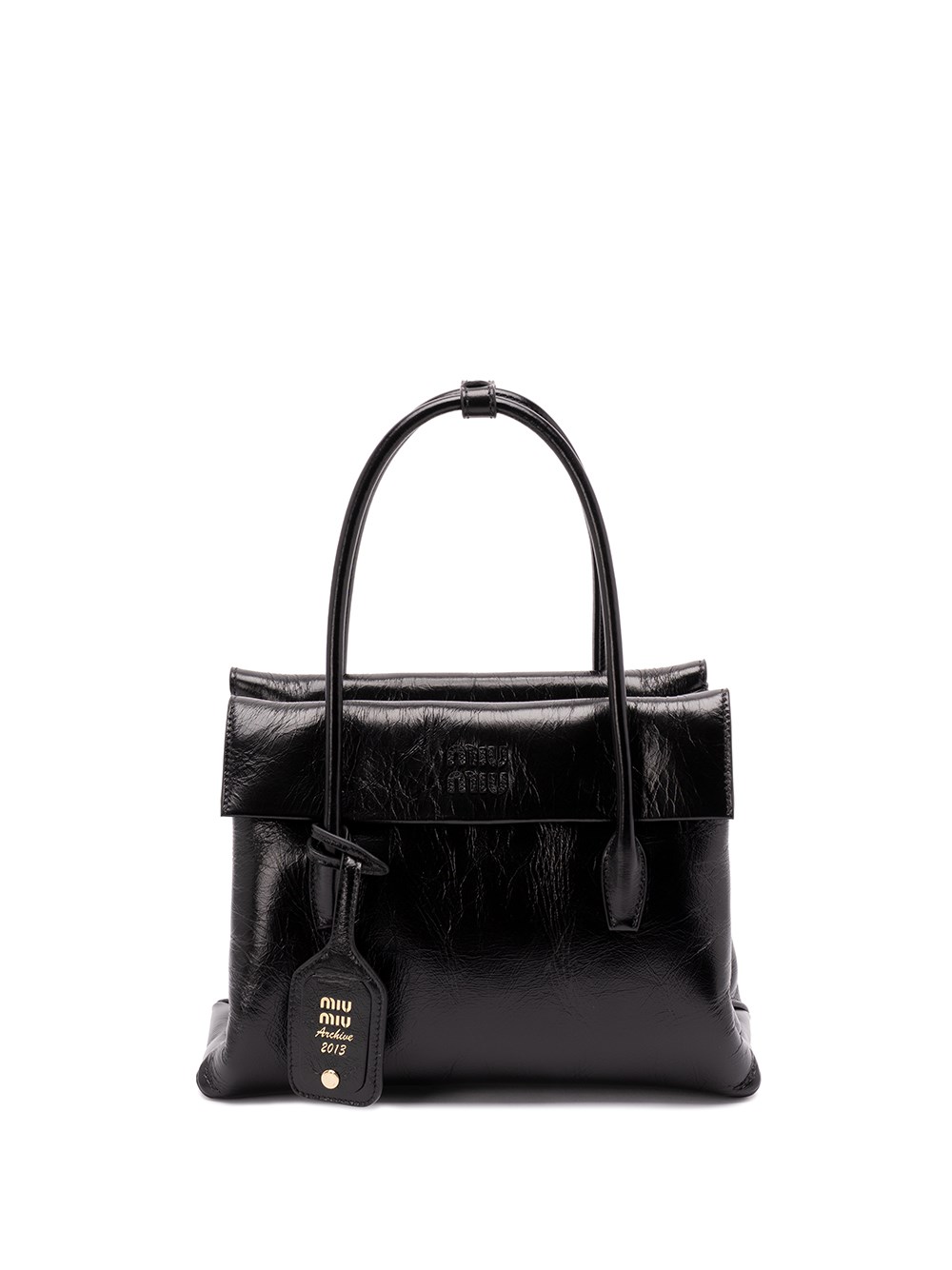 Miu Miu Leather Shoulder Bag In Black