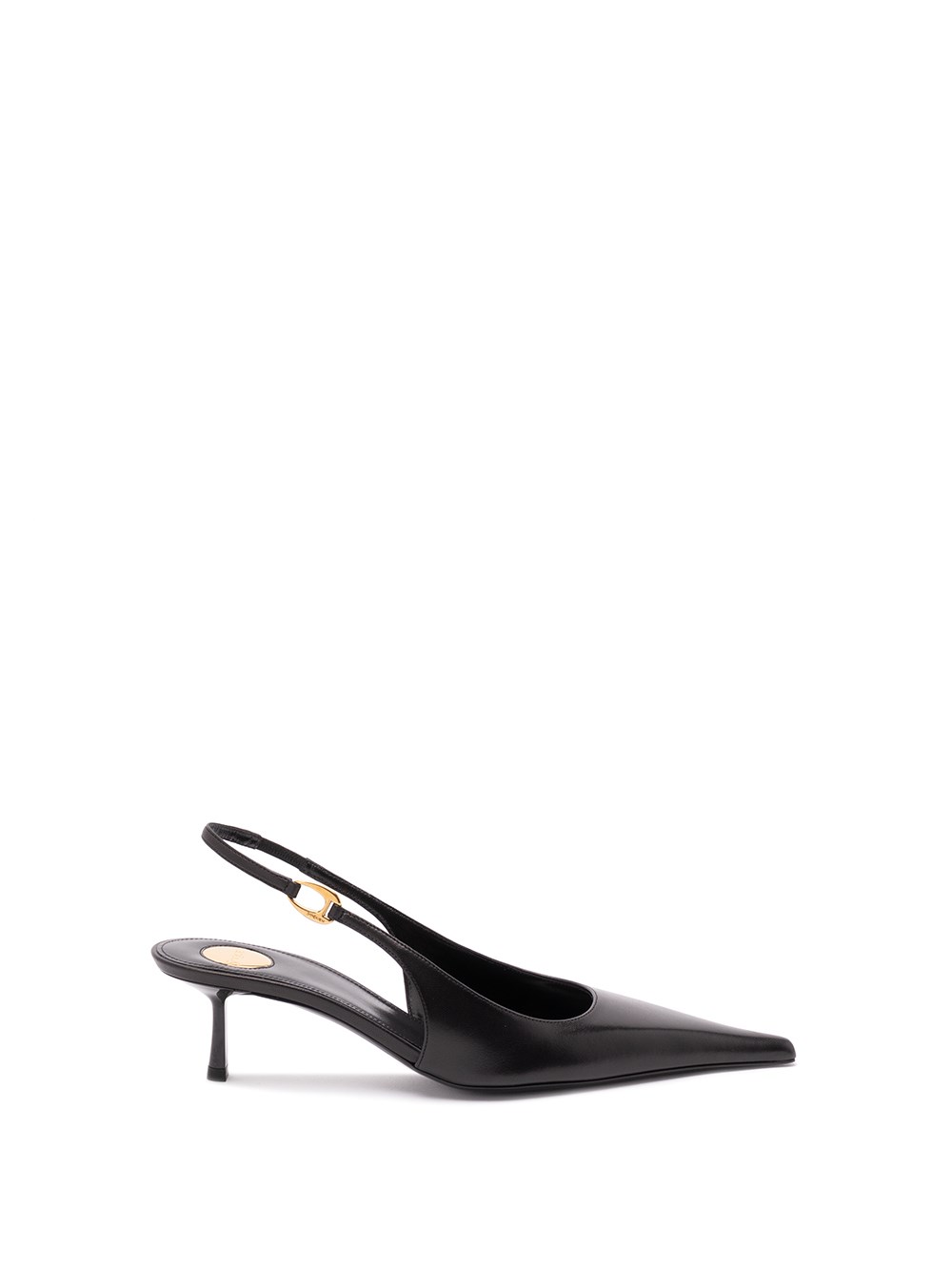 Saint Laurent Cherish 30 Slingback Satin Pumps In Black