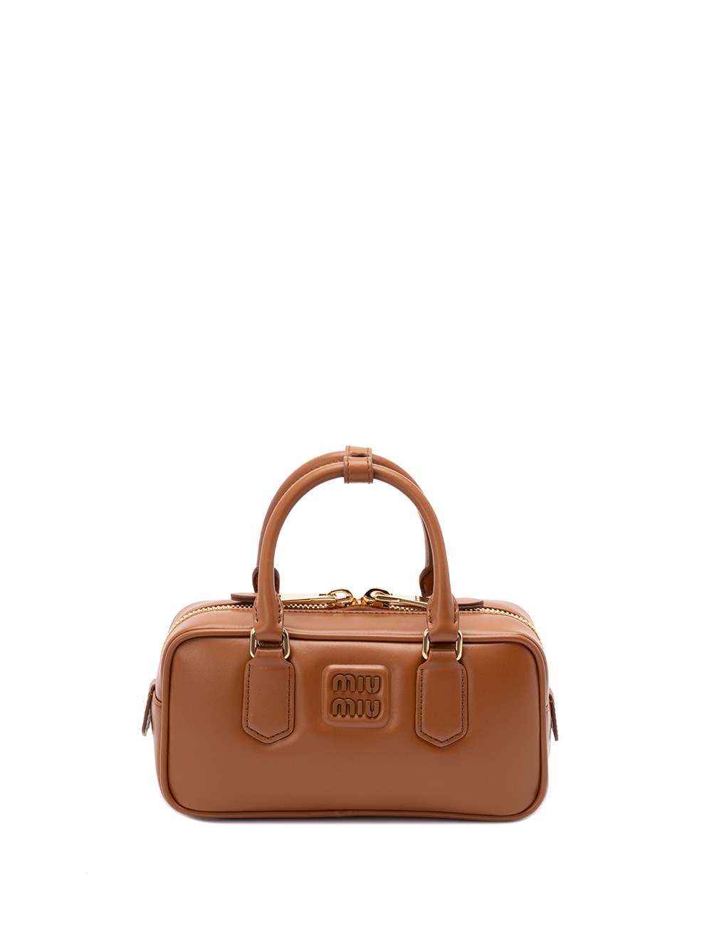 Miu Miu Arcadie Regular Cognac Coloured Top Case Women In Brown
