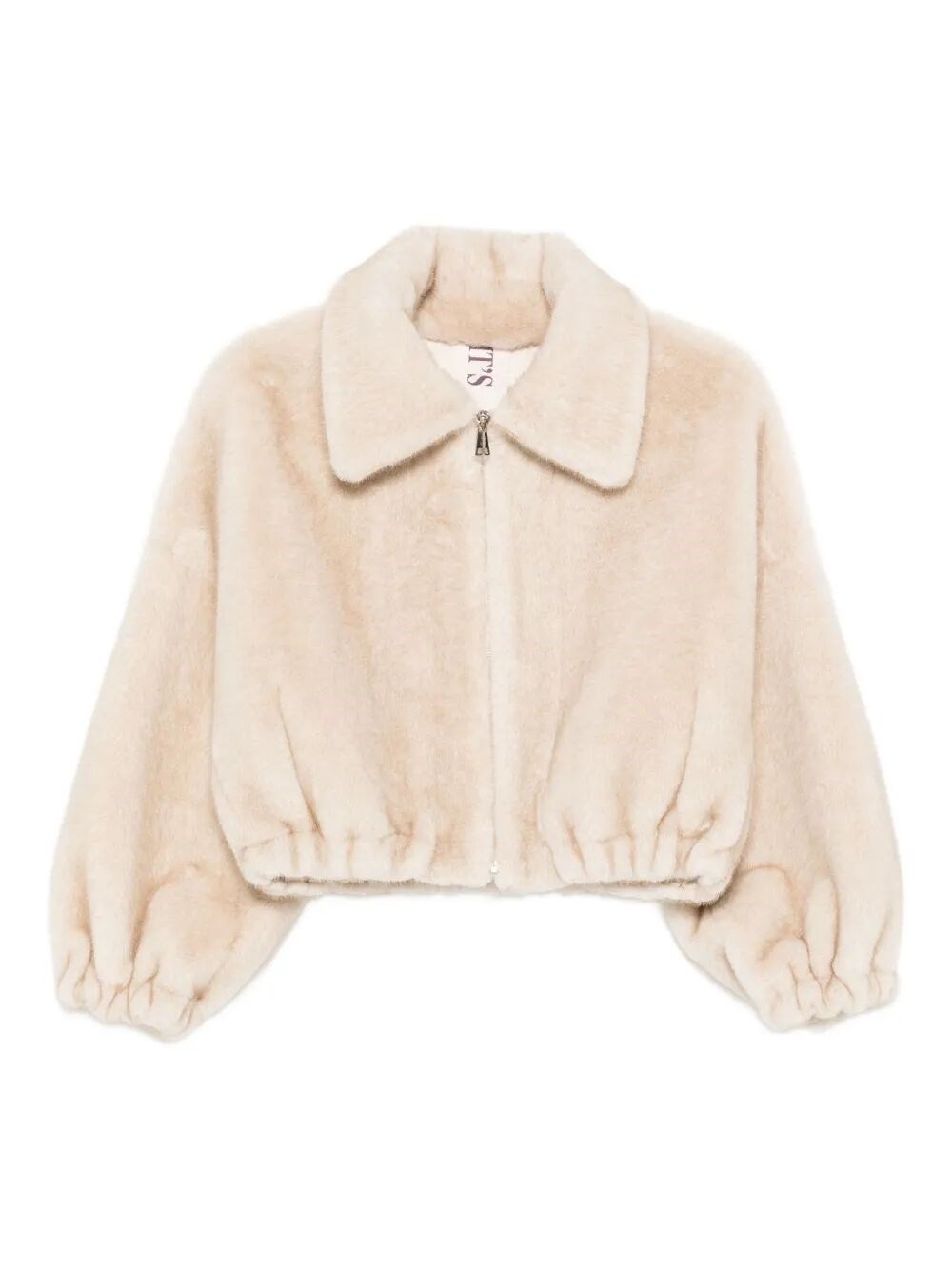 Valentini 1972 Eco Mink Bomber Jacket In Sand