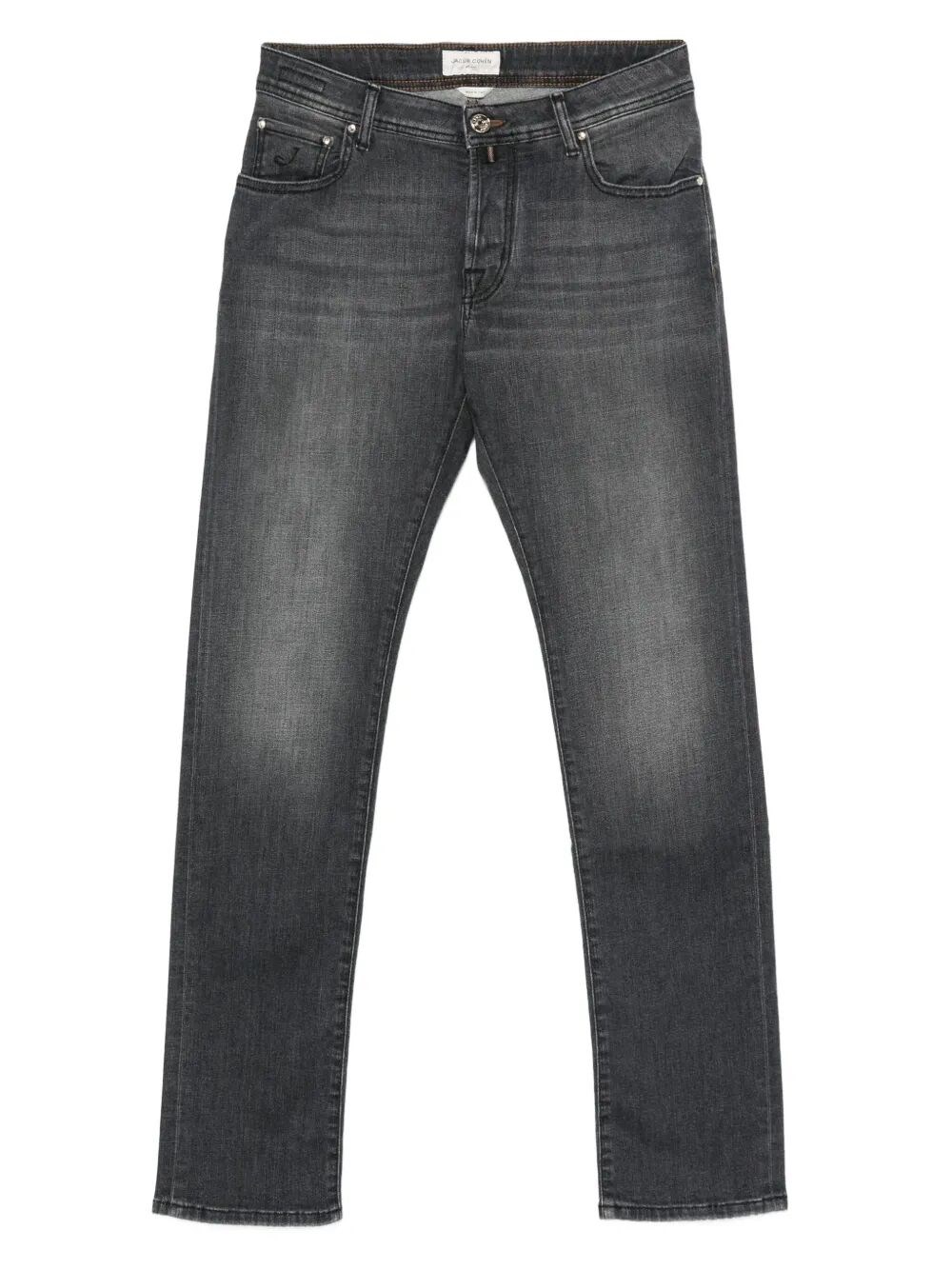 Jacob Cohen Button-fly Jeans In Black