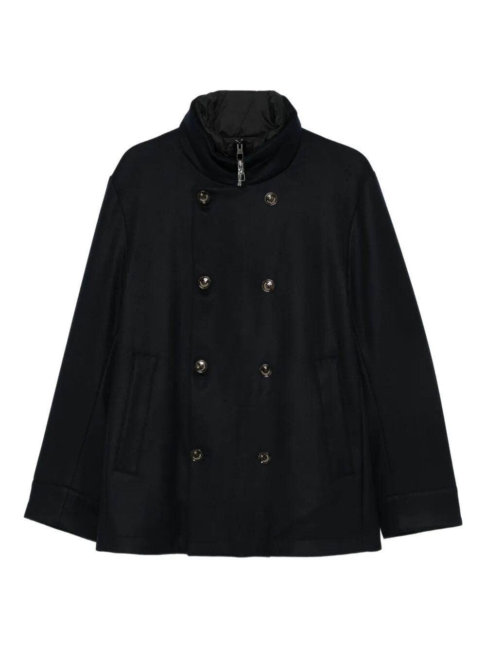 Montecore Double-breasted Padded Jacket In Blue
