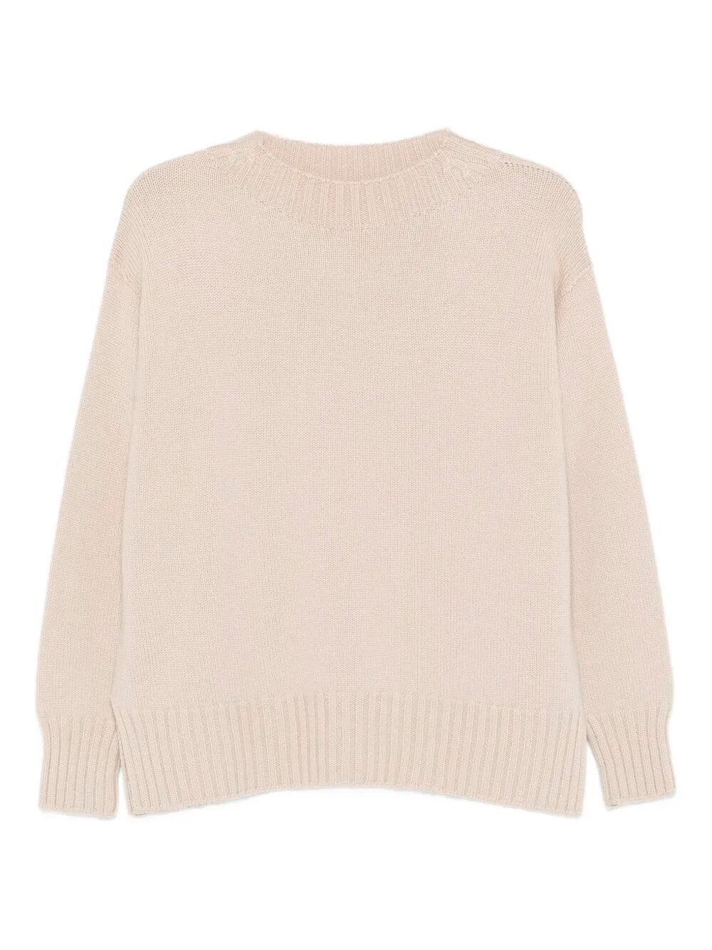 Drumohr Long Sleeve Crew-neck Sweater In Pink