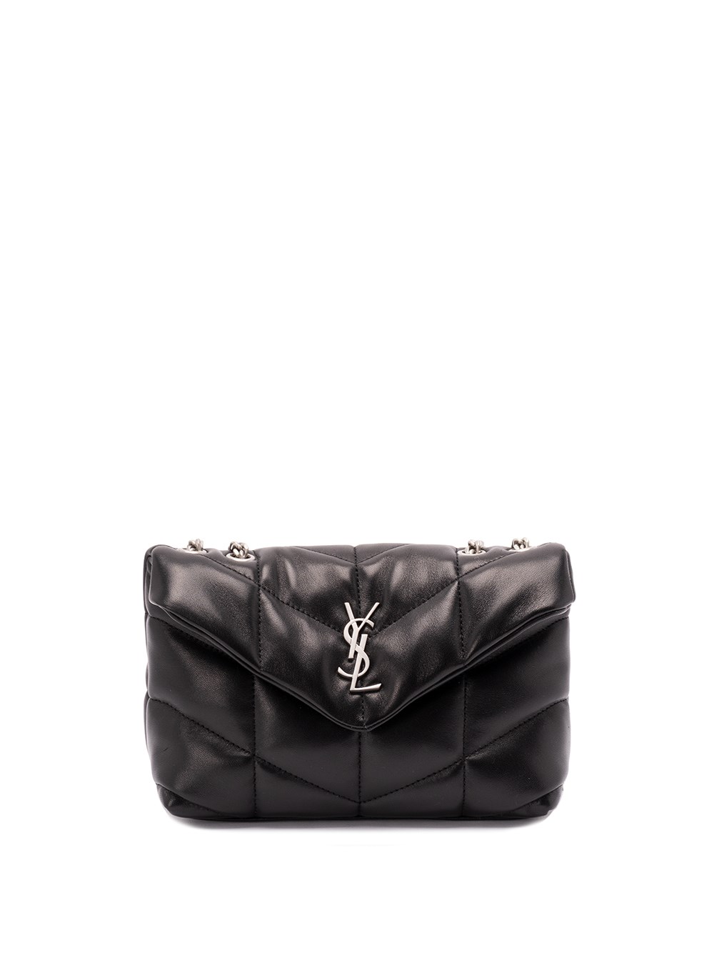 Saint Laurent `toy` `puffer` Bag In Black