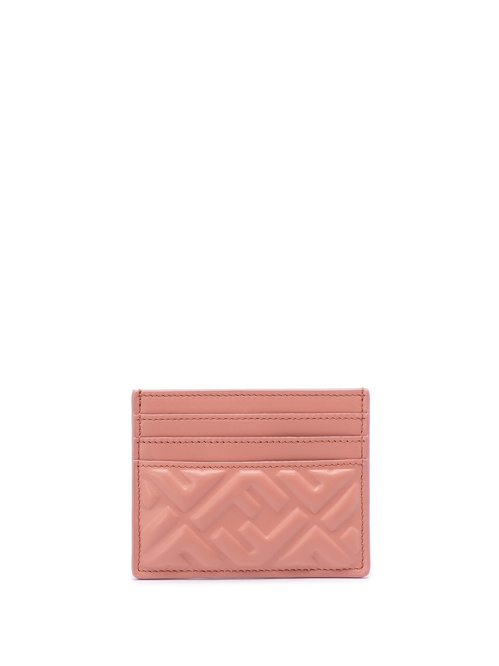 Fendi Slim Compact Leather Wallets In Pink