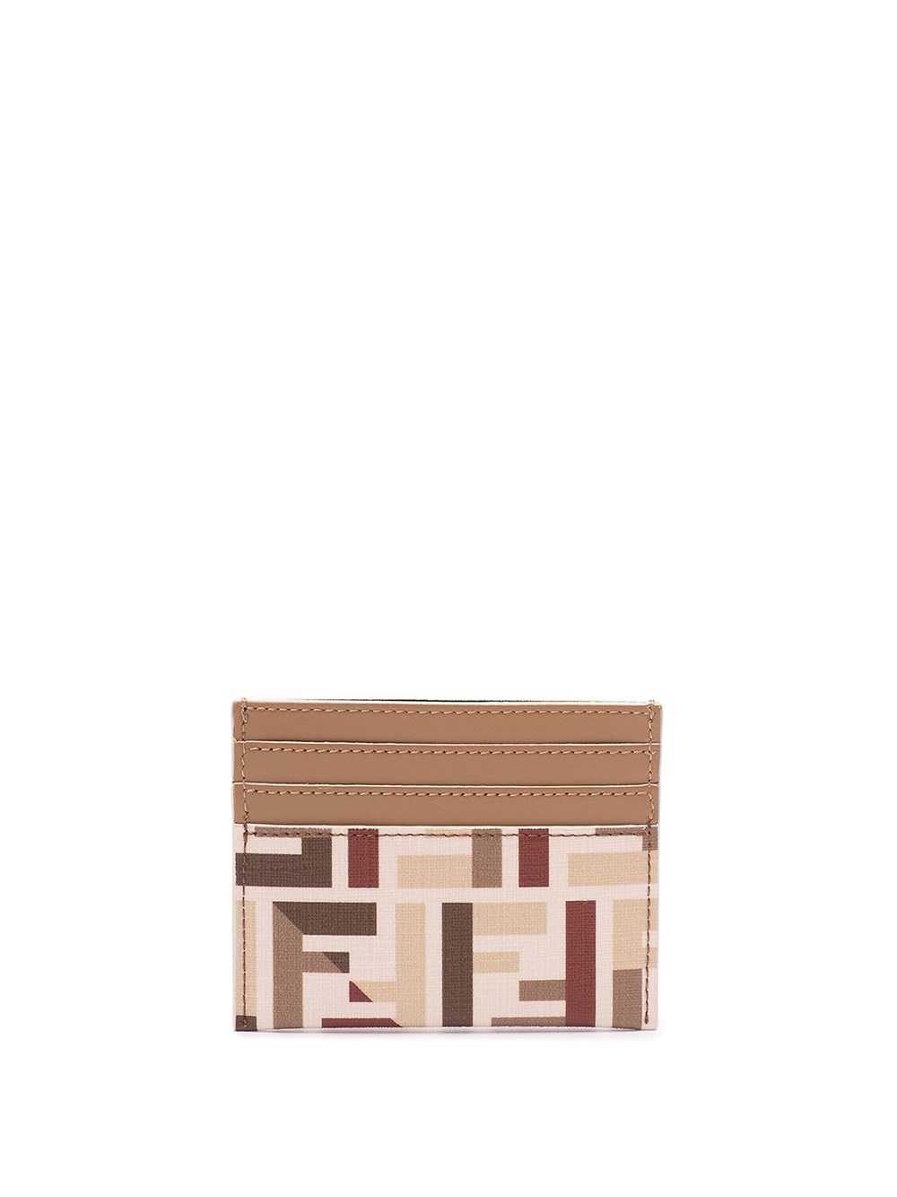 Fendi `baguette` Card Case In Brown