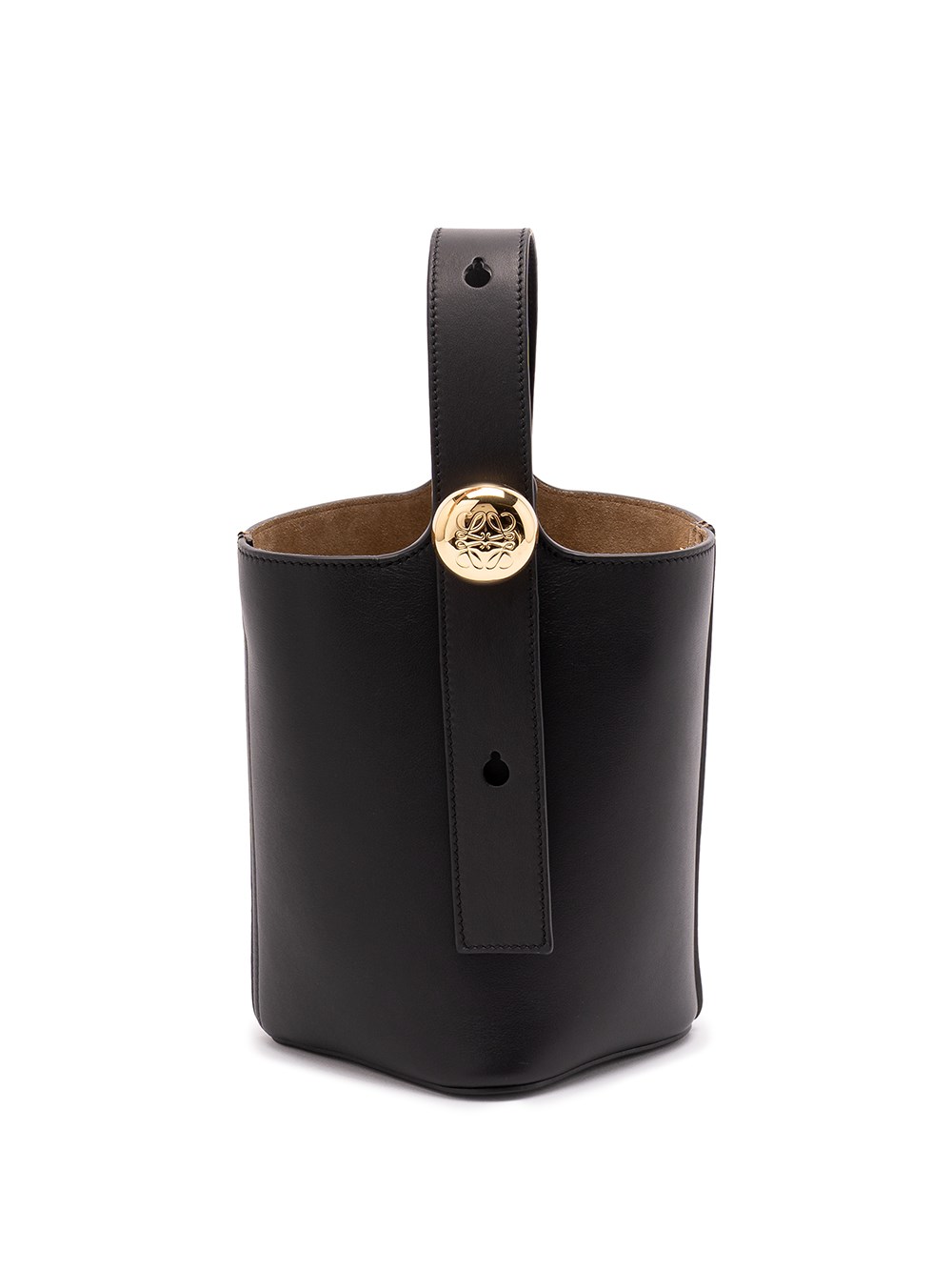 Loewe `pebble` Mini Bucket Bag In Black