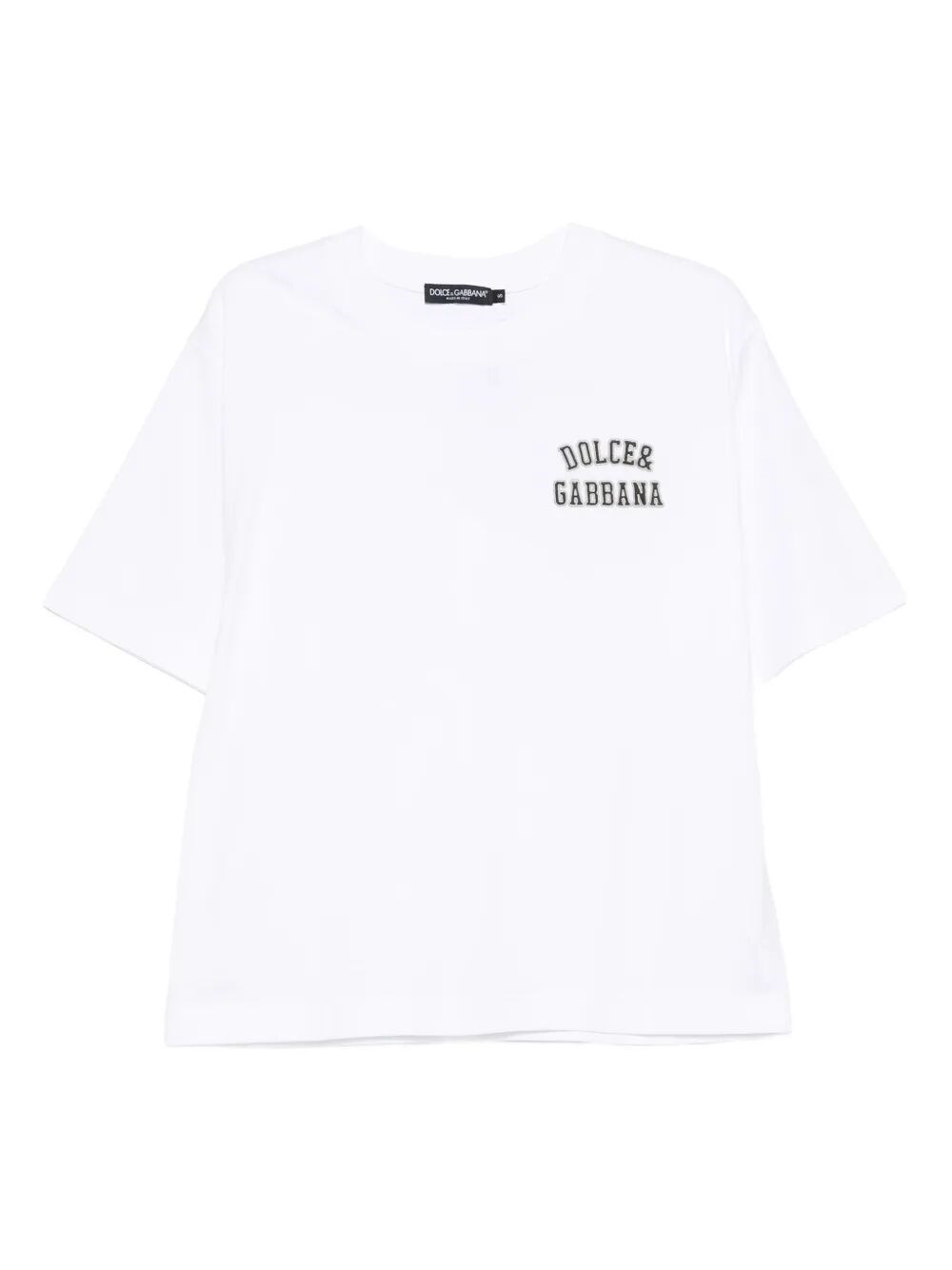 Dolce & Gabbana Short Sleeve Crew-neck T-shirt In White