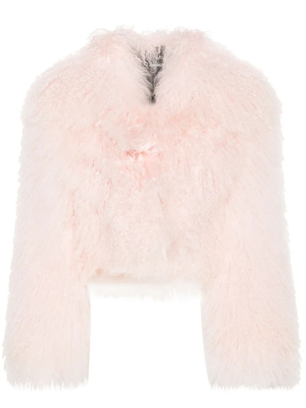 Numero Otto `mongolia` Short Coat In Pink