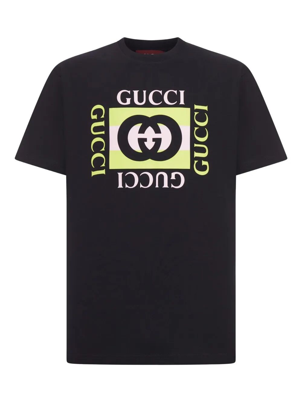 Gucci Men Short Sleeve Cotton Jersey T-shirt In Black
