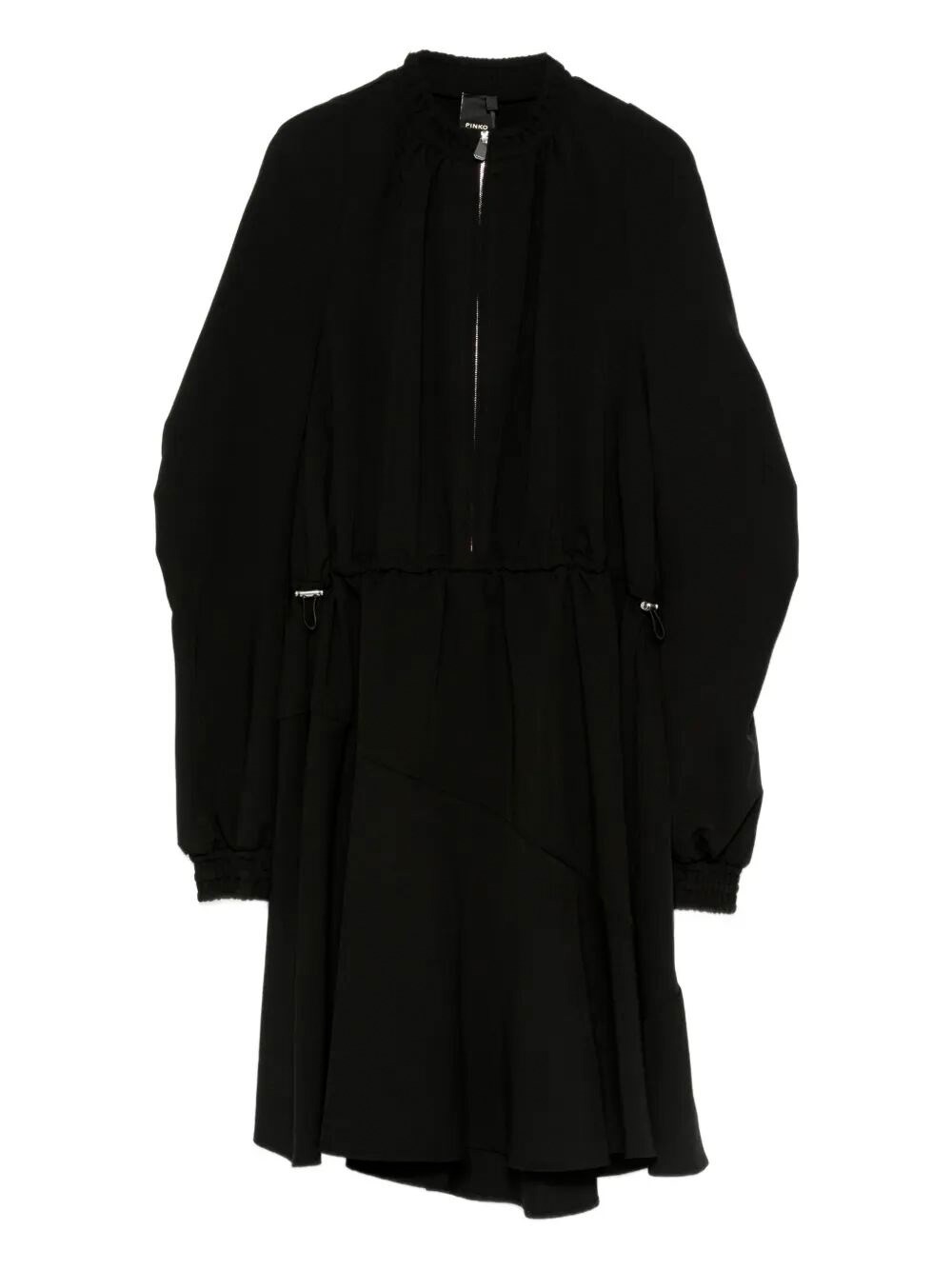 Pinko Drawstring Dress In Black