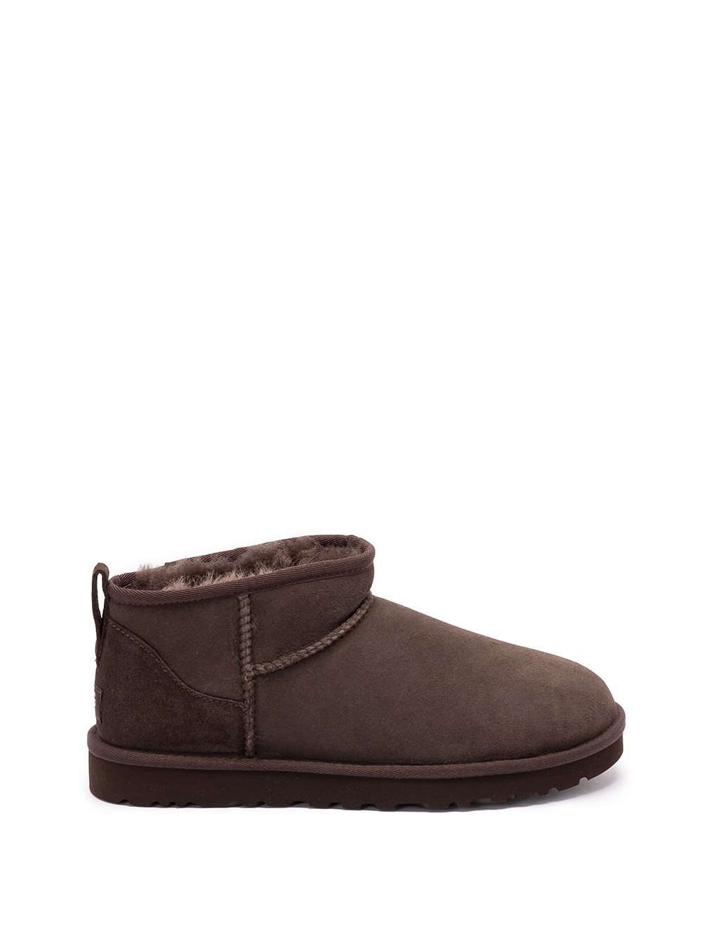 Ugg Dusted Cocoa Classic Ultra Mini Ankle Boots In Brown