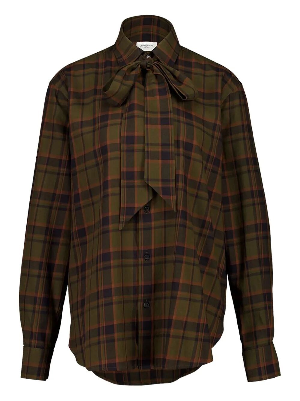 Saint Laurent Relaxed Shirt In Brown