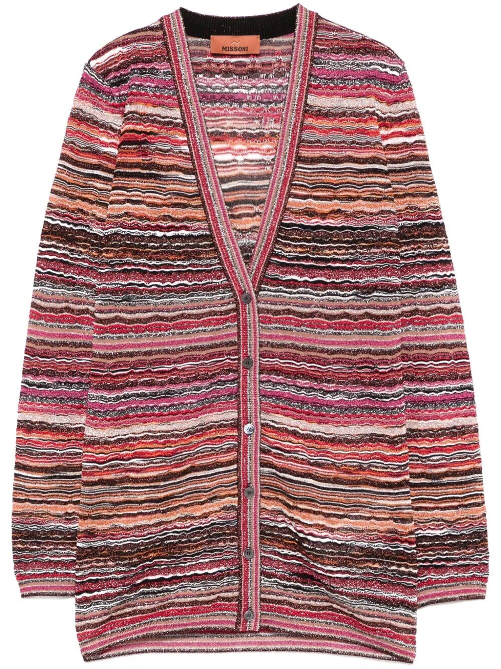 Missoni Buttoned Cardigan In Brown