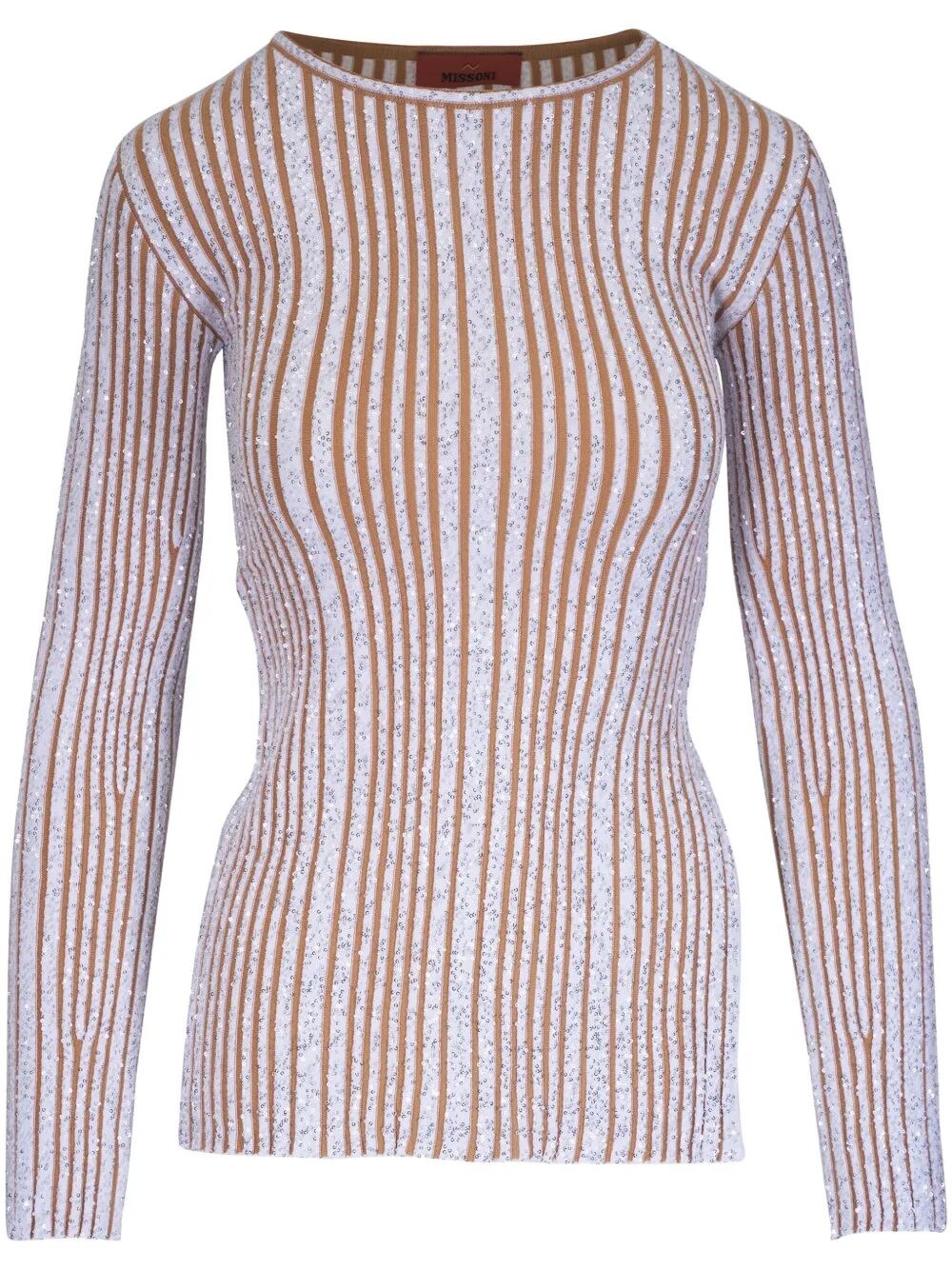 Missoni Crewneck Sweater In White