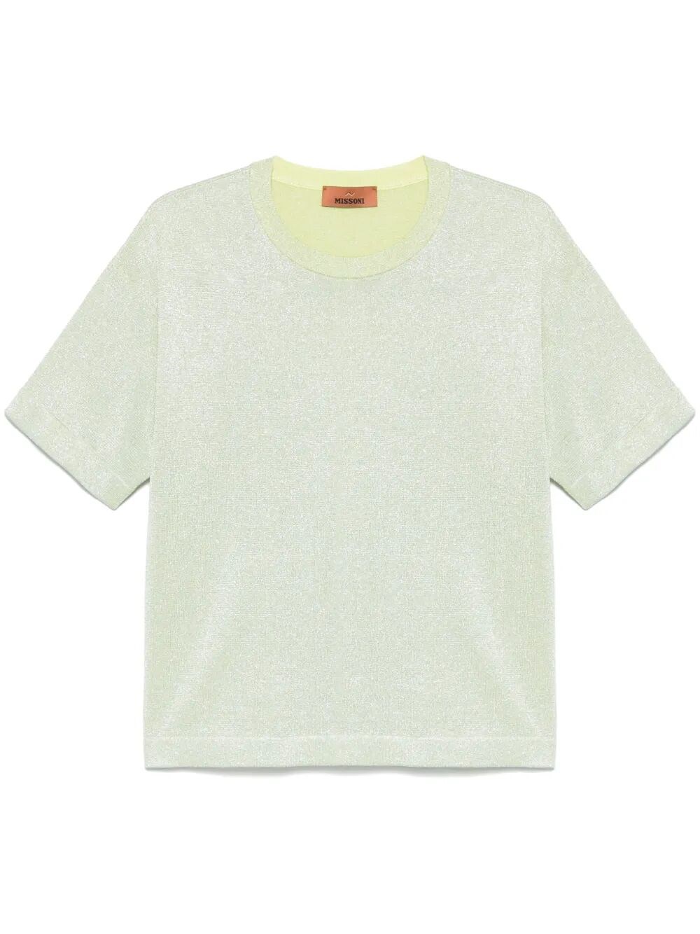 Missoni Crewneck Sweater In Green