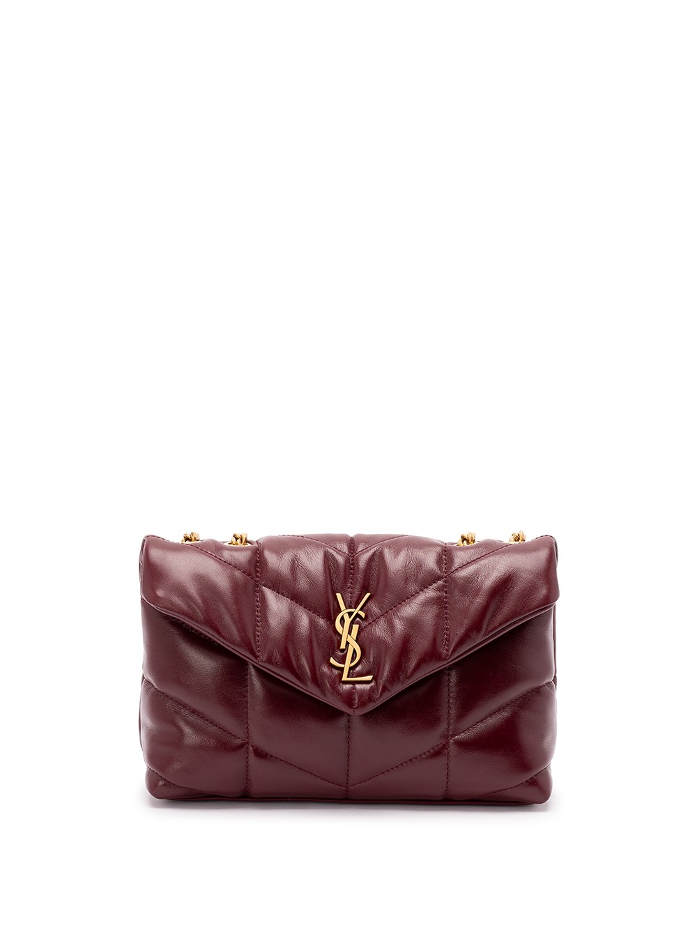Saint Laurent Loulou Puffer Toy Shoulder Bag In Red