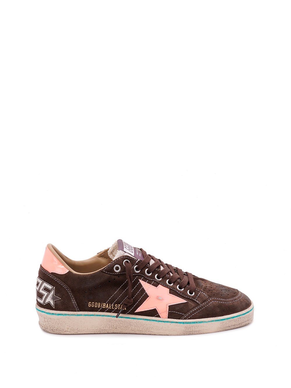 Golden Goose Star-applique Suede Sneakers In Brown