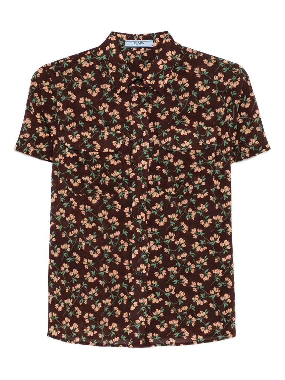 Prada Printed Polo In Multi