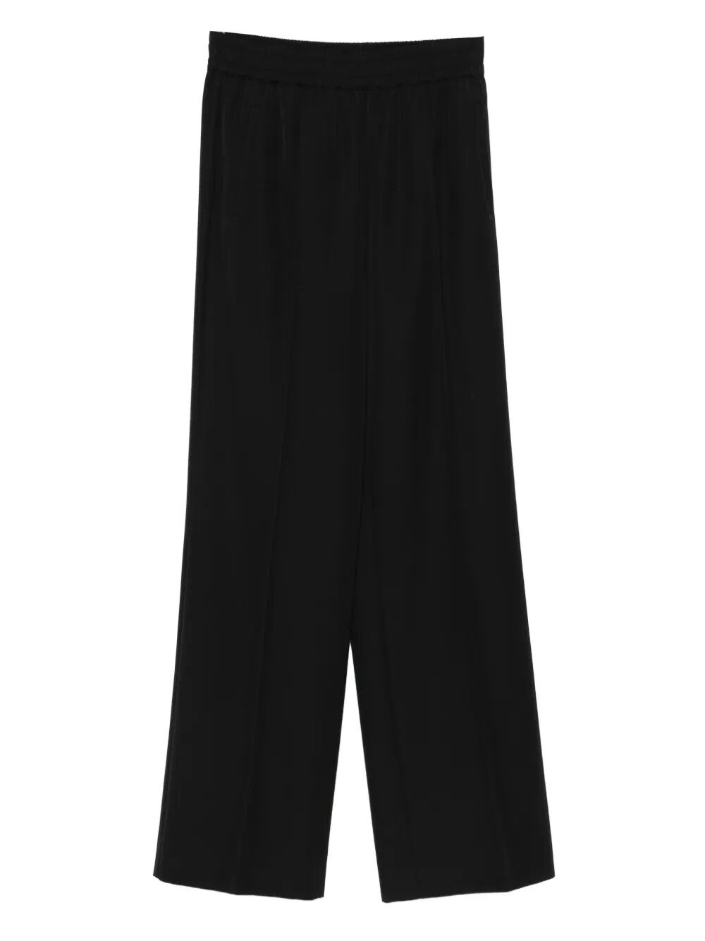Dolce & Gabbana Straight-leg High Waist Trousers With Wide Leg In Black