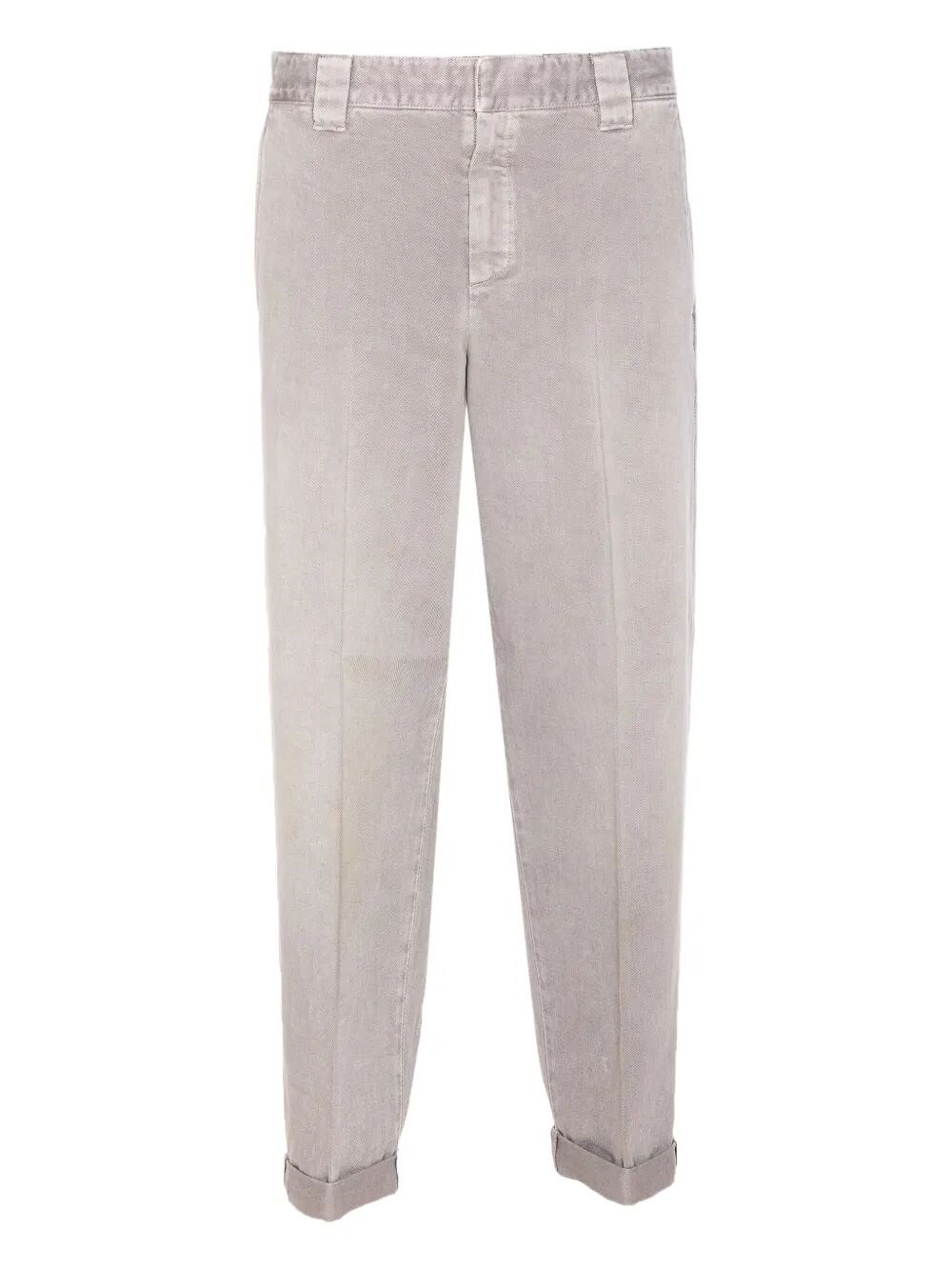 Golden Goose Trousers With Rolled Cuffs And Pockets In Gray