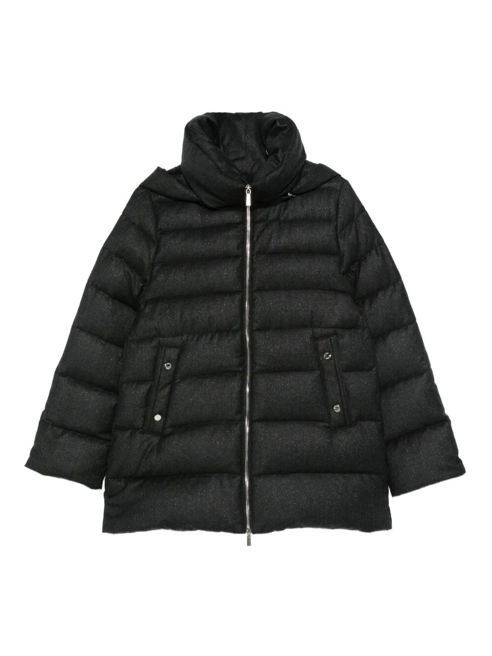 Moorer Hooded Puffer Jacket In Black