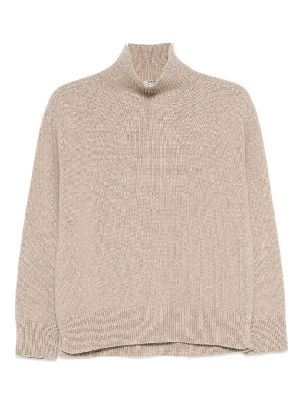 Max Mara High-neck Cashmere Sweater In Brown