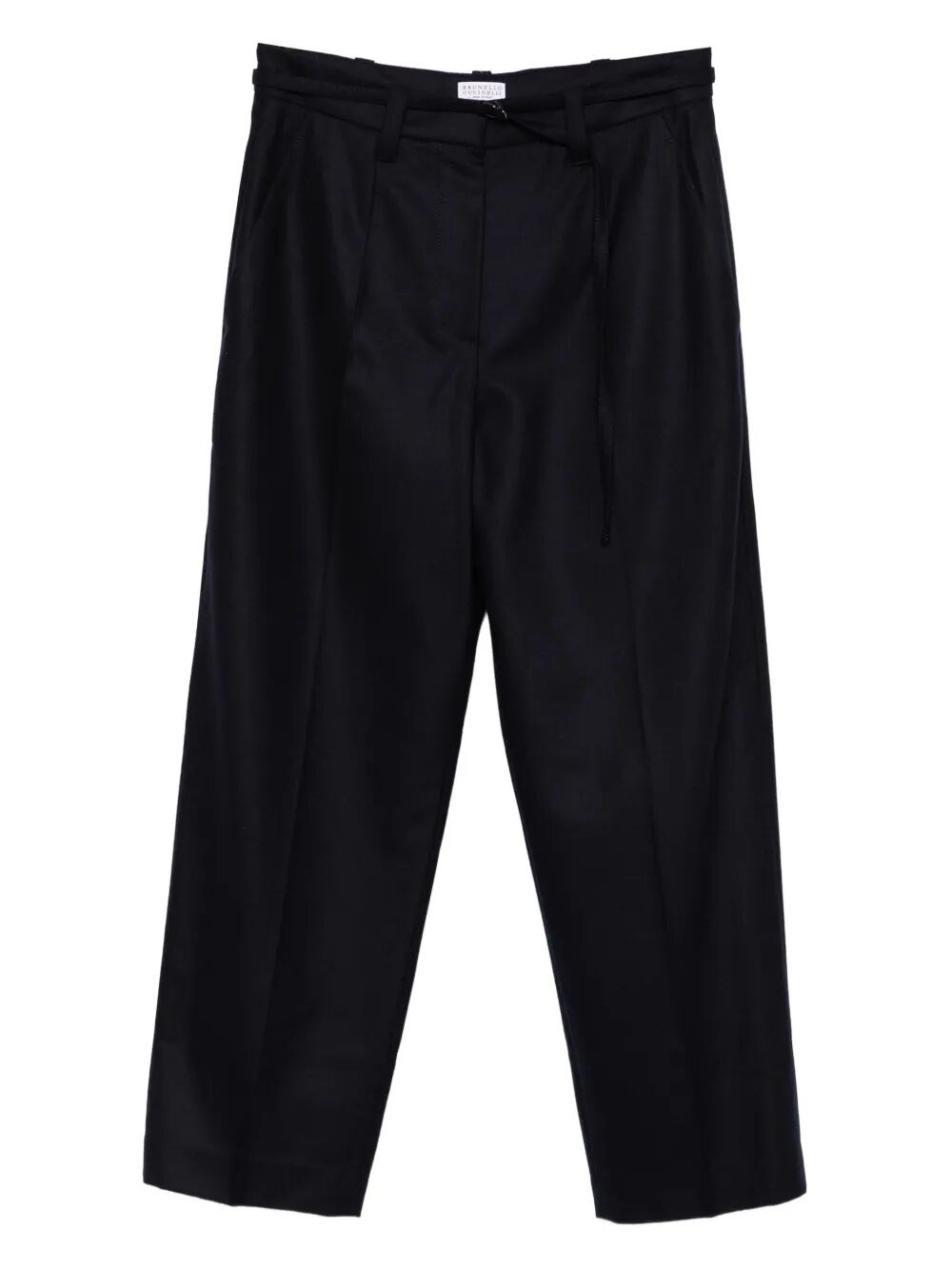 Brunello Cucinelli Pleated-wool Trousers In Blue