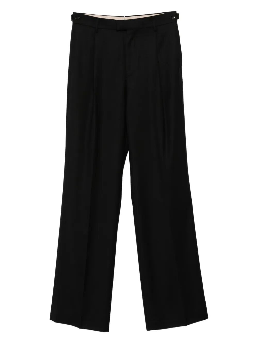 Berwich Simona Pleated-front Trousers In Black