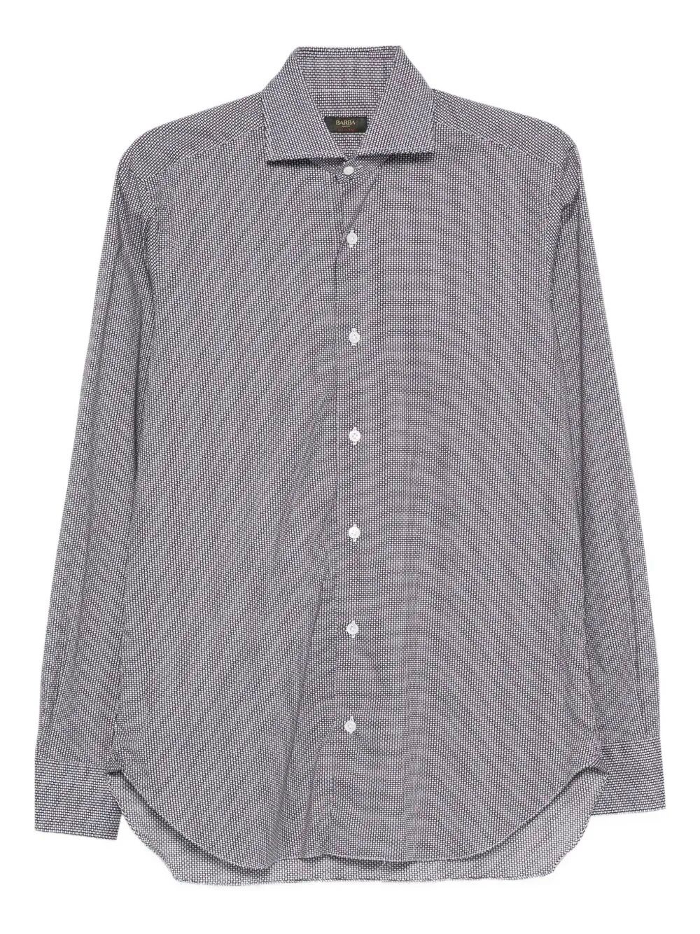 Barba Napoli Shirt In Gray