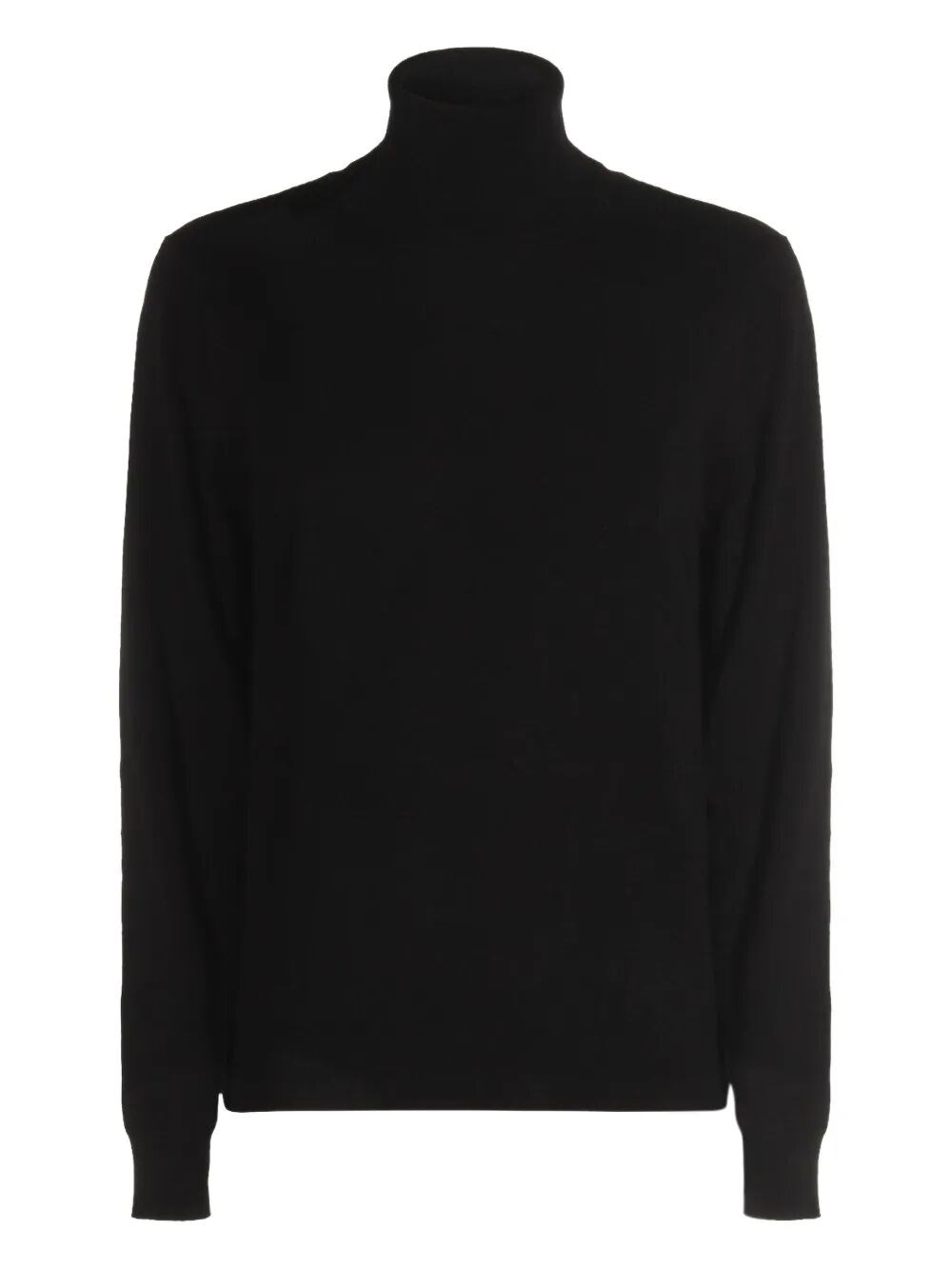Malo Ribbed Turtleneck Crewneck Knitwear In Blue