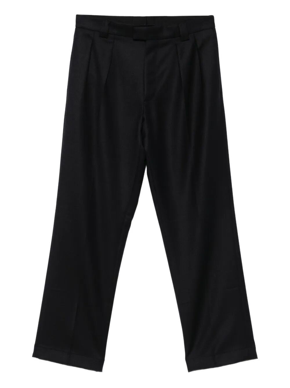 Berwich Pleated Wool Trousers In Blue