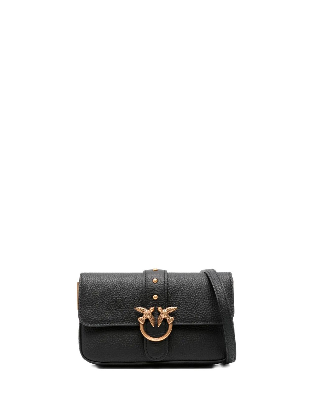 Pinko `love One Slouchy` Baby Bag In Black
