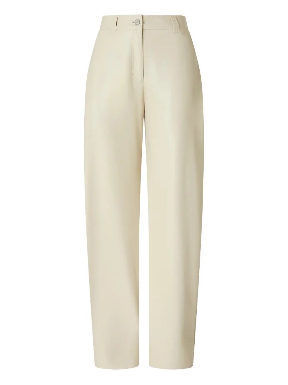 Pinko Trousers Belt Loops Side Back Pockets In Neutral