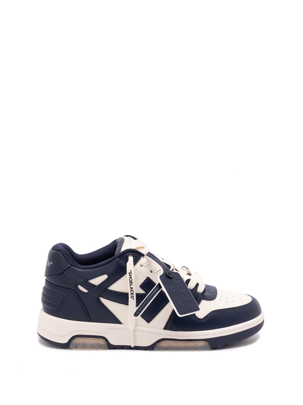 Off-white Out Of Office Arrow-patch Leather Sneakers In Black