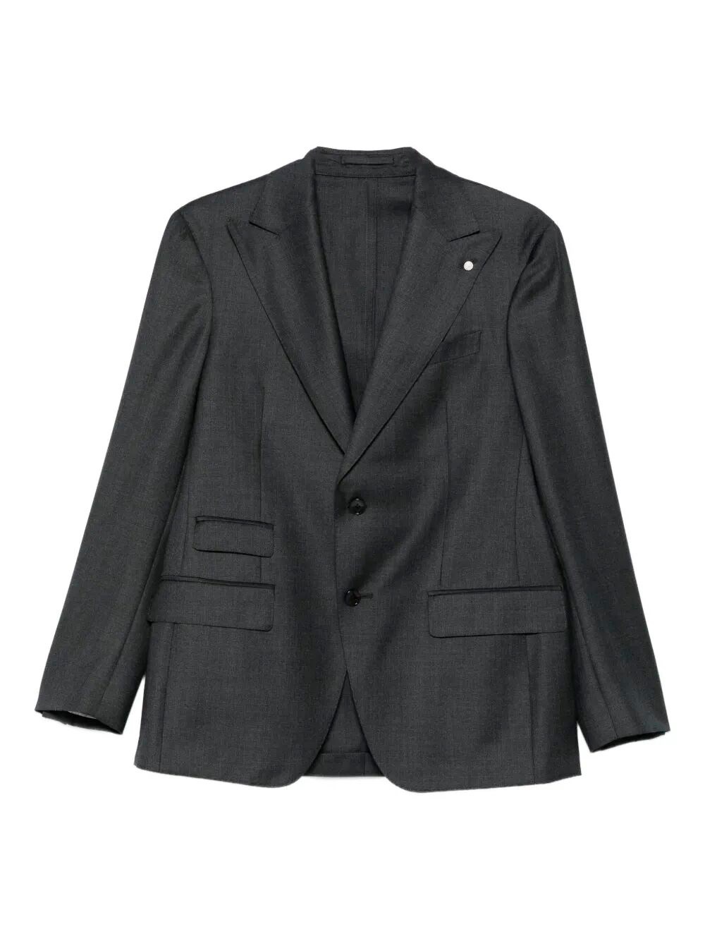 Luigi Bianchi Mantova Wool Two-button Suit In Gray