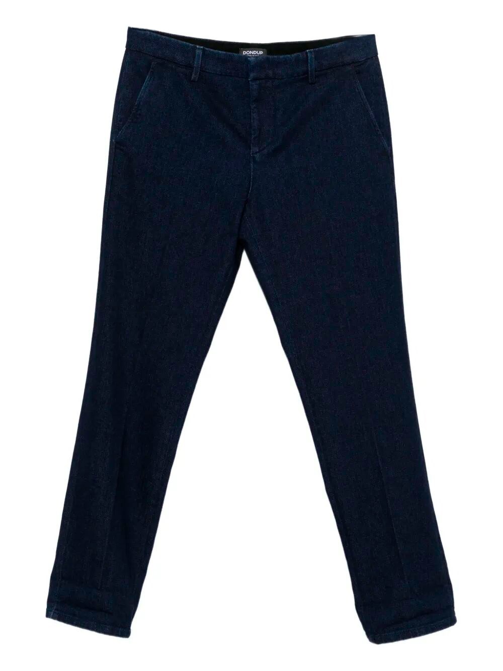 Dondup Cotton Trousers In Blue