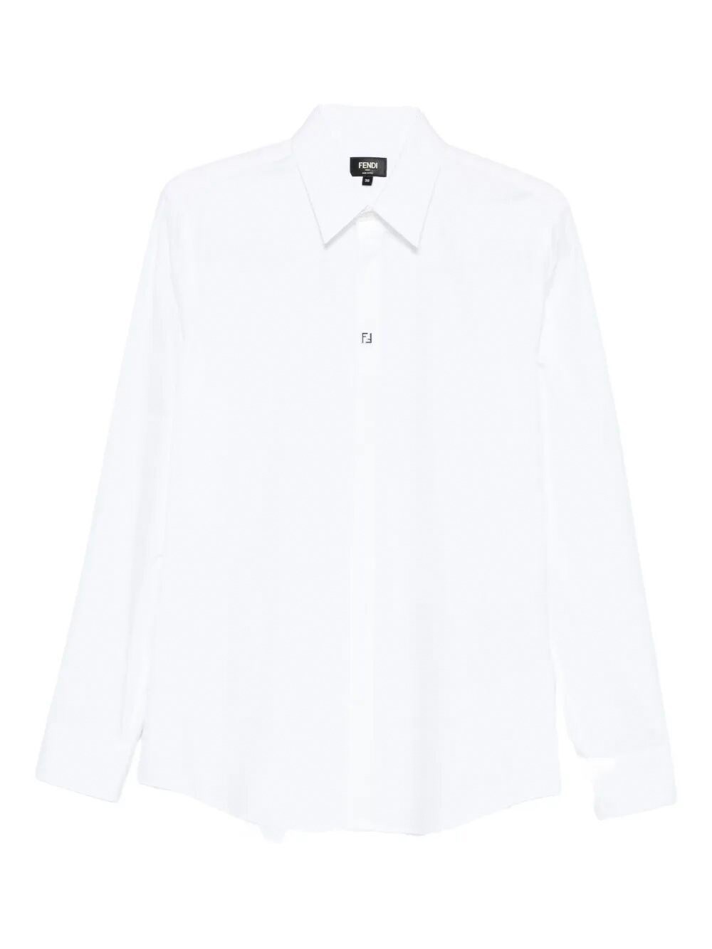 Fendi Men Shirt In White