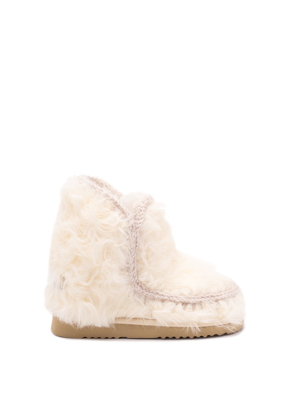 Mou 18 Curly Boots Vanilla In White