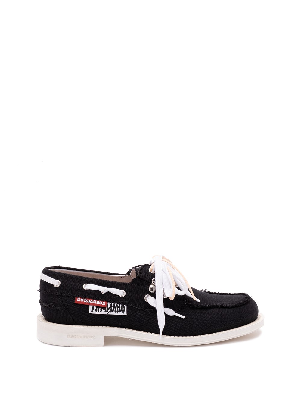 Dsquared2 Dsquared X Magliano Boat Shoes Canvas In Black