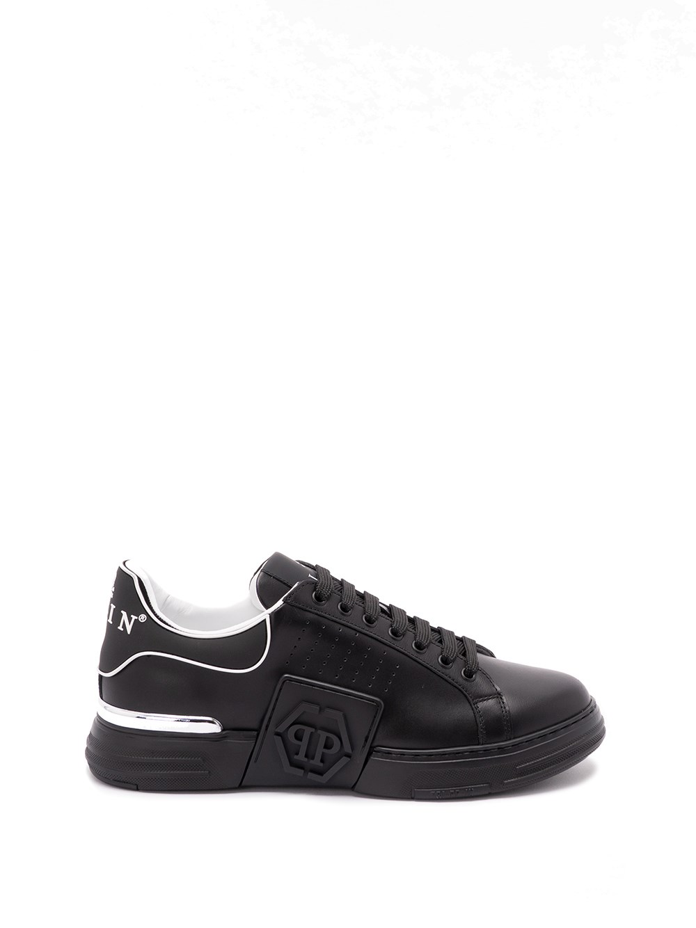 Philipp Plein Modern Hexagon Design Sneakers In Black