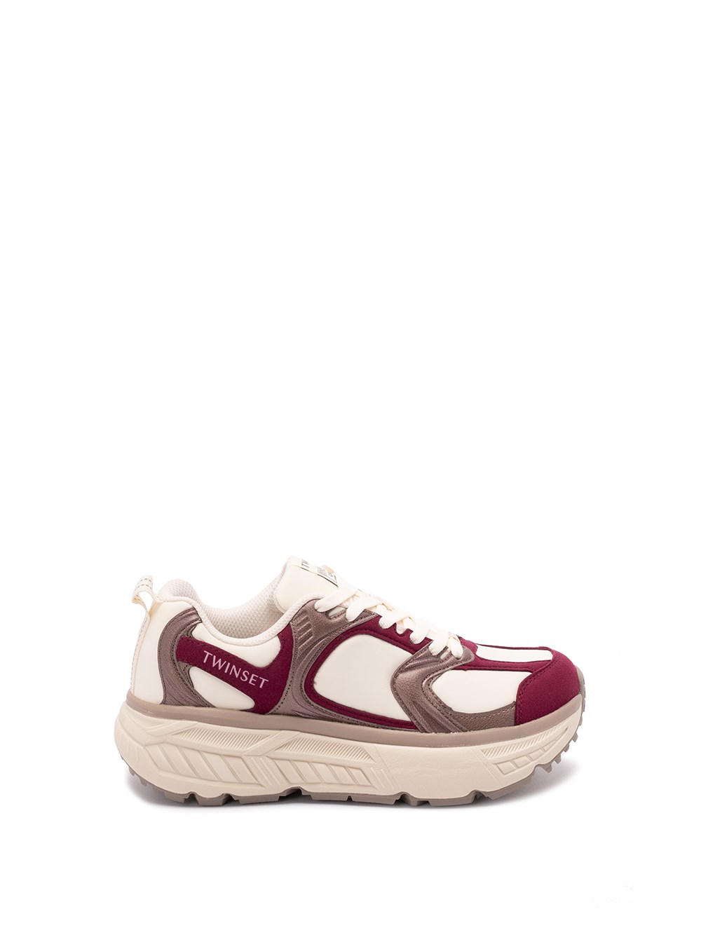 Twinset Fessura Panelled Sneakers In Neutral