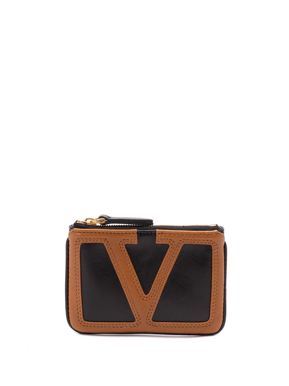 Valentino Viva Superstar Zip-fastening Leather Wallet In Black